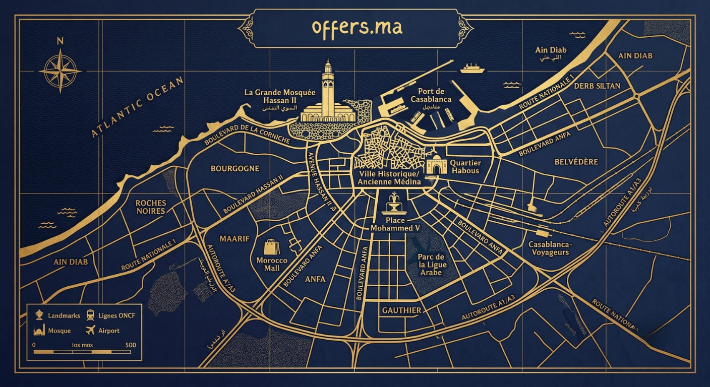 Morocco Headquarters Map